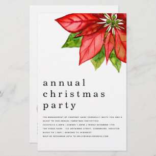 Papier Budget Employé Fête Poinsettia Plus grande