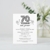 Papier Budget en Forever Invitation du 70e anniversaire (Debout devant)