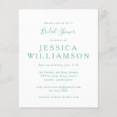 Papier Budget En vichy prévu dans la Fête des mariées ver (Devant)