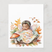 Papier Budget Enchanté Baby shower forestier d'automne (Dos)