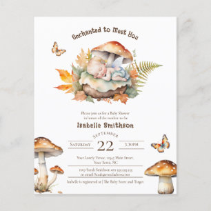 Papier Budget Enchantée Fairy Fall Woodland Baby shower