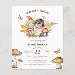 Papier Budget Enchantée Fairy Fall Woodland Baby shower