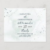 Papier Budget Enregistrer la date Aquarelle Eucalyptus (Dos)