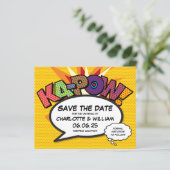Papier Budget Enregistrer la date Comic Book KA-POW Fun (Debout devant)