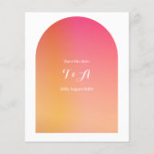 Papier Budget Enregistrer la date Faire-part de mariage A (Dos)