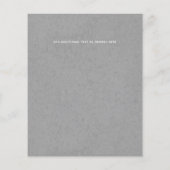 Papier Budget Enregistrer La Date Grey Gold Photo Collage (Dos)