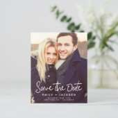 Papier Budget Enregistrer la date Invitations photo (Debout devant)