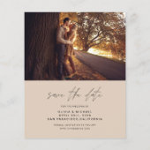 Papier Budget Enregistrer la date Mariage de Terracotta P (Dos)