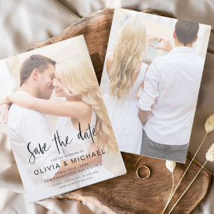 Papier Budget Enregistrer la date Mariage photo transpare