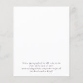 Papier Budget Enregistrer la date Mariage QR Code Invitat (Dos)