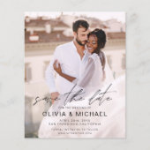 Papier Budget Enregistrer la date Photo Mariage (Devant)