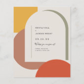 Papier Budget Enregistrer la photo Arc Abstraite Date Bol (Dos)