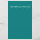 Papier BUDGET Enregistrer les dates Magenta Floral Wreath (Dos)