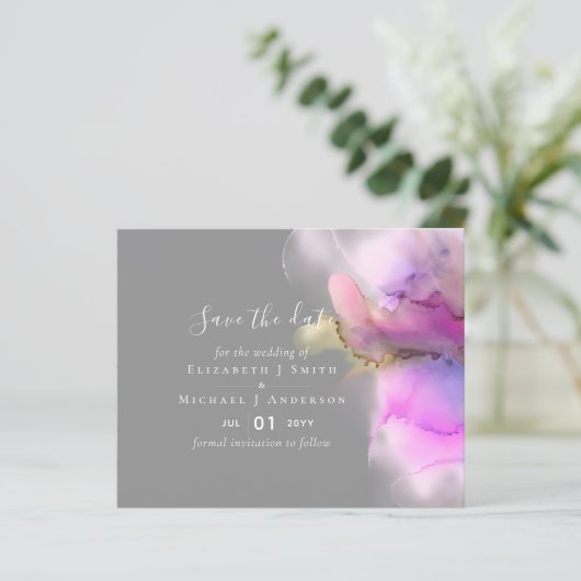 Papier BUDGET Enregistrer les dates Technicolor Watercolo (Debout devant)