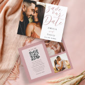 Papier Budget Enregistrer notre date Code QR