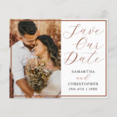 Papier Budget Enregistrer notre date Code QR Mariage phot (Devant)