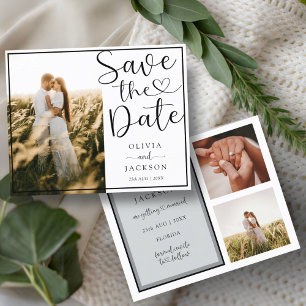 Papier Budget Enregistrez Notre Date 3 Photo Mariage
