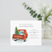 Papier Budget Entreprise Famille Noël Invitation (Debout devant)