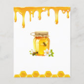 Papier Budget Épouse de miel à Fête des mariées d'abeille (Dos)