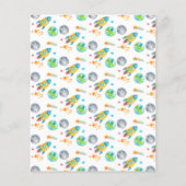 Papier Budget Espace extra-atmosphérique Étoiles Lune 4e (Dos)