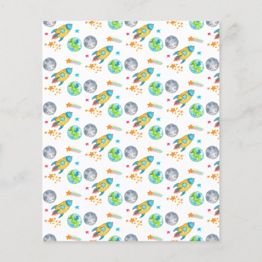 Papier Budget Espace extra-atmosphérique Feu d'anniversai (Dos)