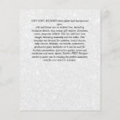 Papier BUDGET Espagnol BODA Automne Fleurs Orange Bourgog (Dos)