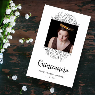 Papier Budget espagnol Gros Fleur sauvage Quinceañera Pho