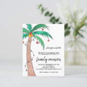 Papier Budget Été Famille Réunion Invitation (Debout devant)