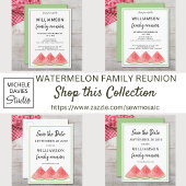 Papier Budget Été Famille Réunion Watermelon Invitation
