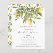 Papier BUDGET Été Lemons Foliing Mariage Fête des mariées (Devant / Derrière)