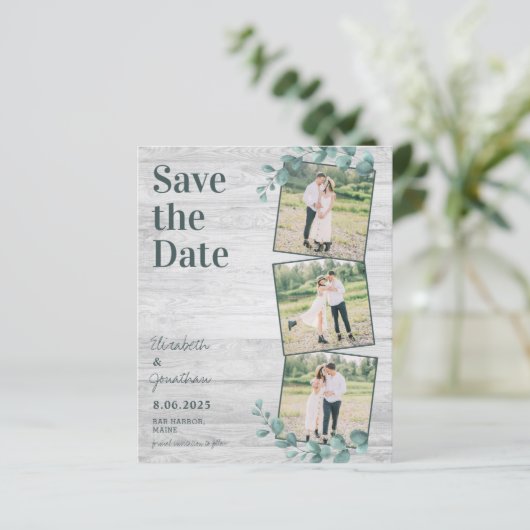 Papier Budget Eucalyptus 3 Photo Mariage Enregistrer La D (Debout devant)