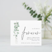 Papier Budget Eucalyptus A Décidé De Sauvegarder La Date  (Debout devant)