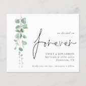 Papier Budget Eucalyptus A Décidé De Sauvegarder La Date  (Devant)