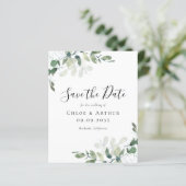 Papier BUDGET Eucalyptus Aquarelle Mariage Enregistrer La (Debout devant)