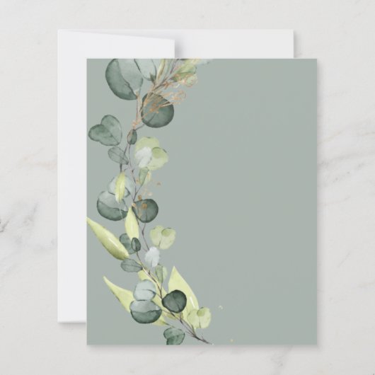 Papier Budget Eucalyptus Arch Mariage de verdure (Dos)