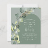 Papier Budget Eucalyptus Arch Mariage de verdure (Devant)