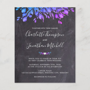 Papier Budget Eucalyptus Ardoise Botanique Mariage Invita