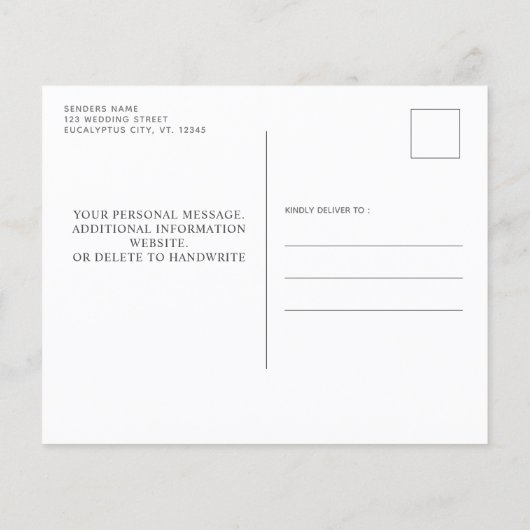 Papier Budget Eucalyptus Bois Rustique Enregistrer La Dat (Dos)