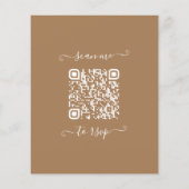 Papier Budget Eucalyptus Botanical QR Code Mariage Invita (Dos)