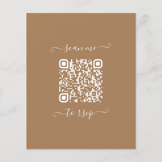 Papier Budget Eucalyptus Botanical QR Code Mariage Invita (Dos)