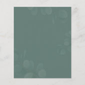 Papier Budget Eucalyptus Boy Bear Baby shower Invitation (Dos)