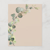 Papier Budget Eucalyptus Bridal Brunch Terracotta (Dos)