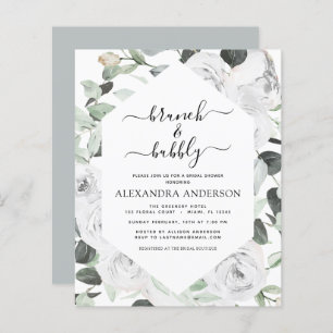 Papier Budget Eucalyptus Brunch & Fête des mariées Bubbly