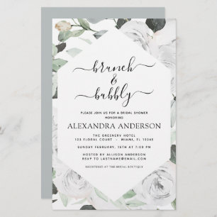 Papier Budget Eucalyptus Brunch & Fête des mariées Bubbly