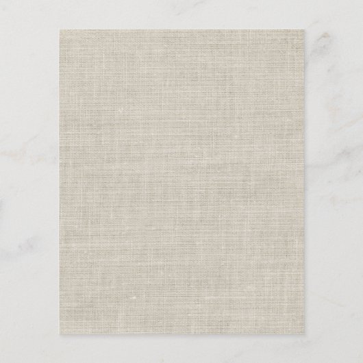 Papier BUDGET Eucalyptus Burlap Mariage Enregistrer La Da (Dos)