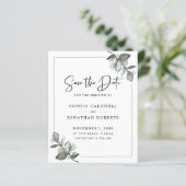 Papier Budget Eucalyptus calligraphie simple Enregistrer (Debout devant)