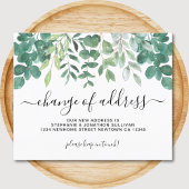 Papier Budget Eucalyptus Changement d'adresse Faire-part