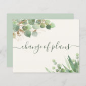 Papier Budget Eucalyptus Changement de plans Mariage plus (Devant / Derrière)