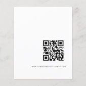 Papier Budget Eucalyptus Company Logo QR Grand Ouverture (Dos)