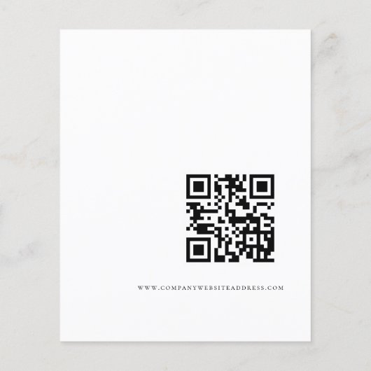 Papier Budget Eucalyptus Company Logo QR Grand Ouverture (Dos)
